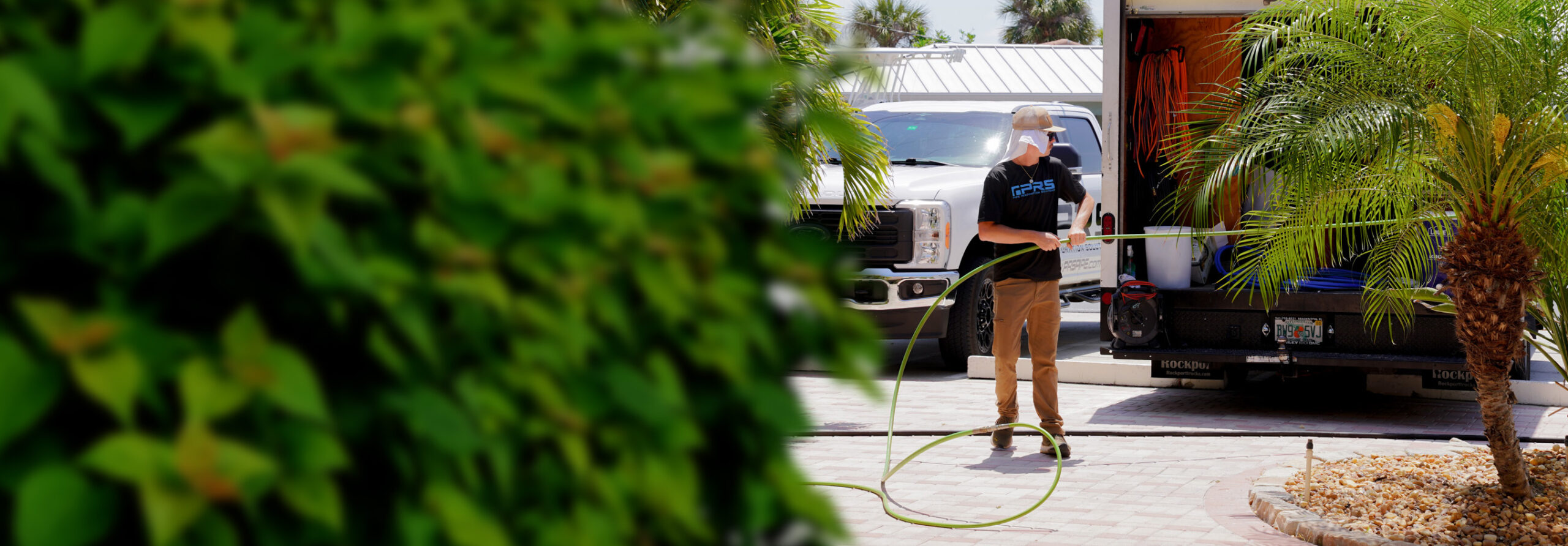 pipe cleaning and repair at a florida home