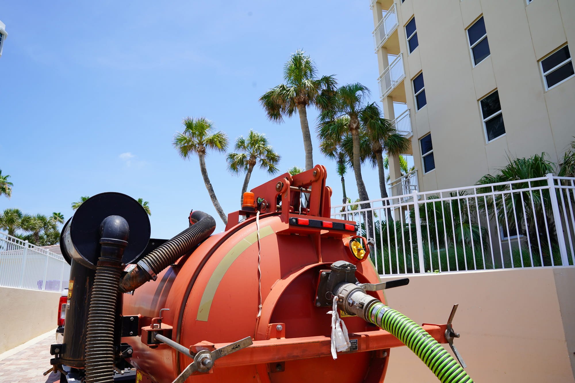 PRS performing drain cleaning services in Florida