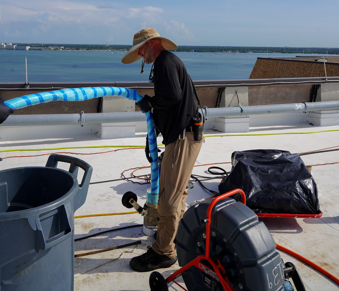 PRS performing roof vent pipe repair in California