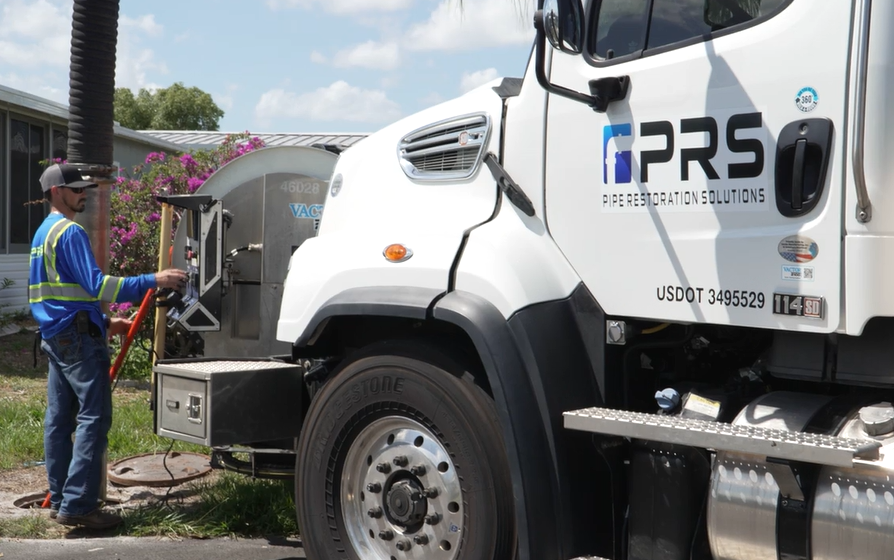 PRS performing sewer line repair in Irvine, CA