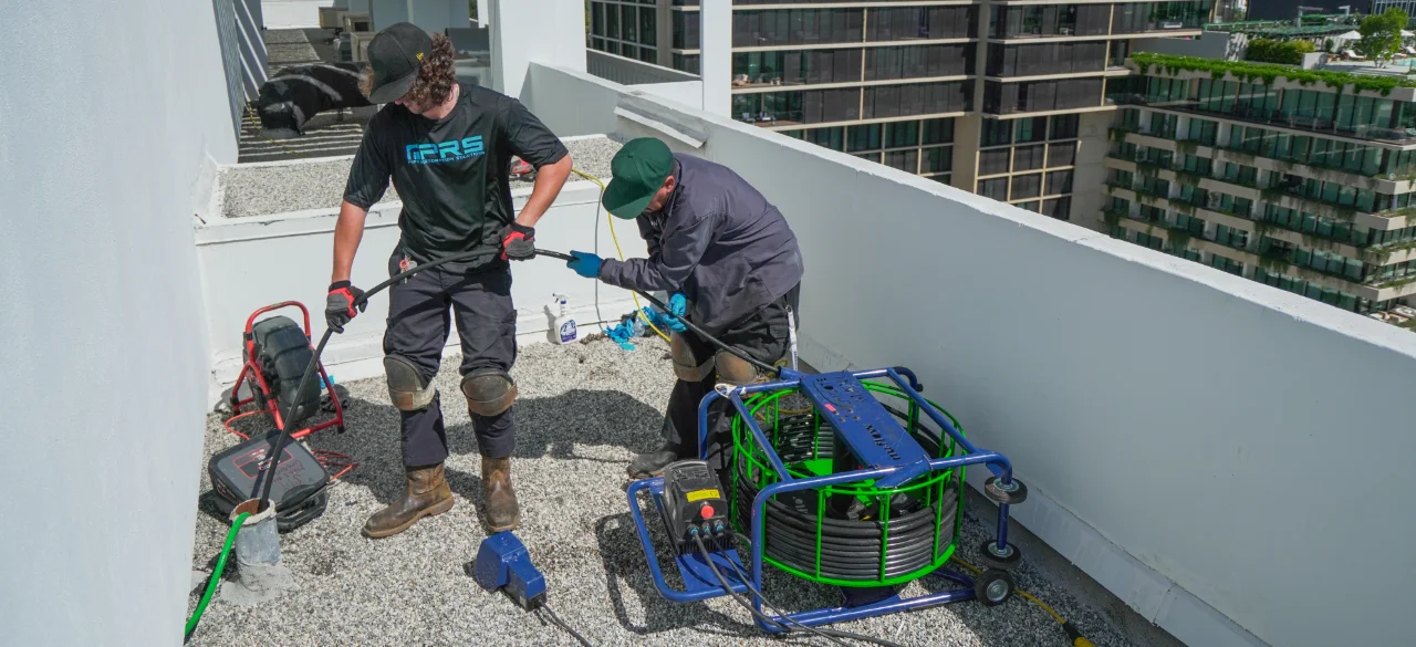 PRS performing sewer cleaning in Huntington Beach, CA