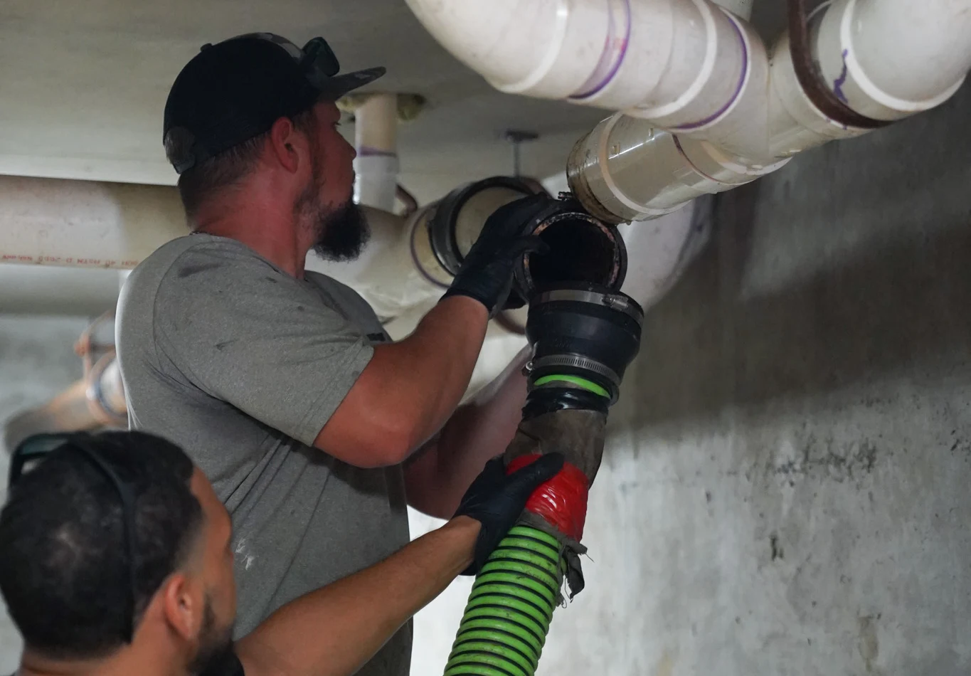 PRS performing sewer cleaning in Newport Beach, CA