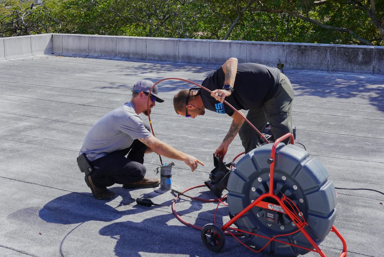 PRS experts preparing for sewer cleaning in Tustin, CA