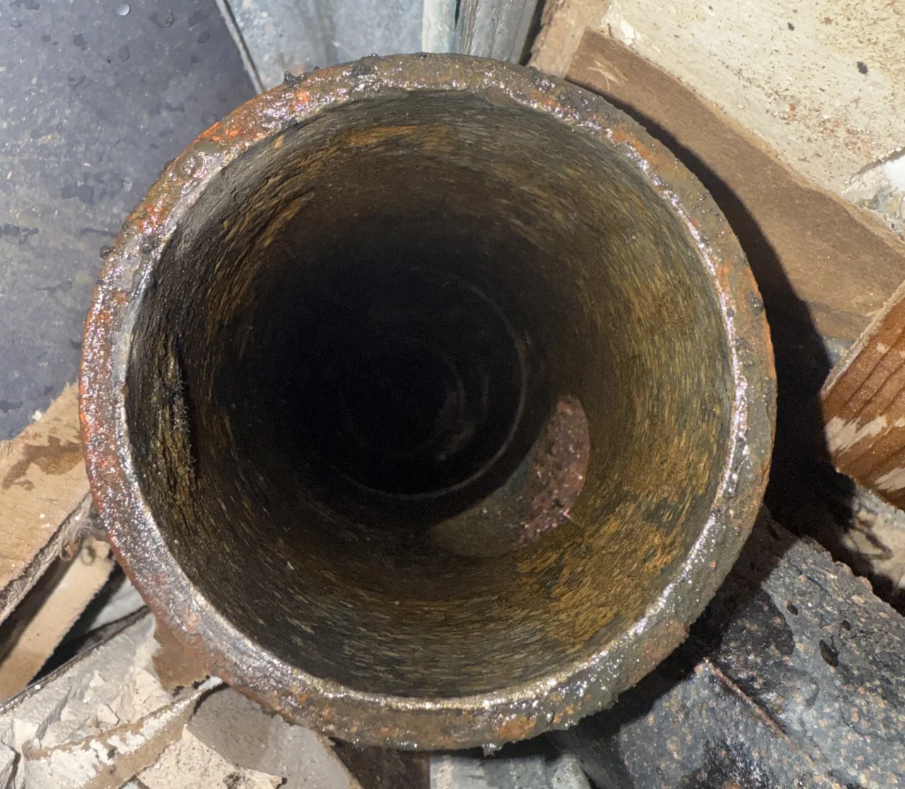 Pipe after drain cleaning service in St. Pete, FL