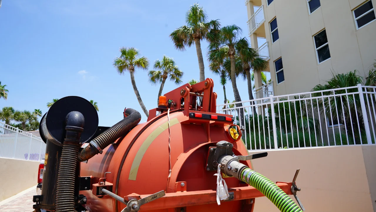 Vac machine used for sewer cleaning in Seal Beach, CA