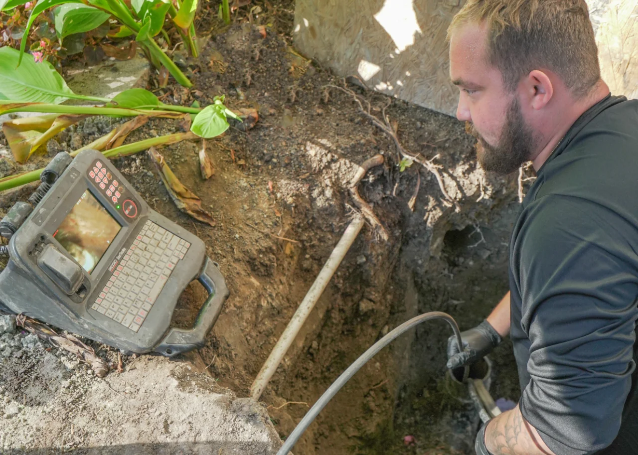 PRS performing a camera inspection prior to sewer cleaning in Laguna Niguel, CA