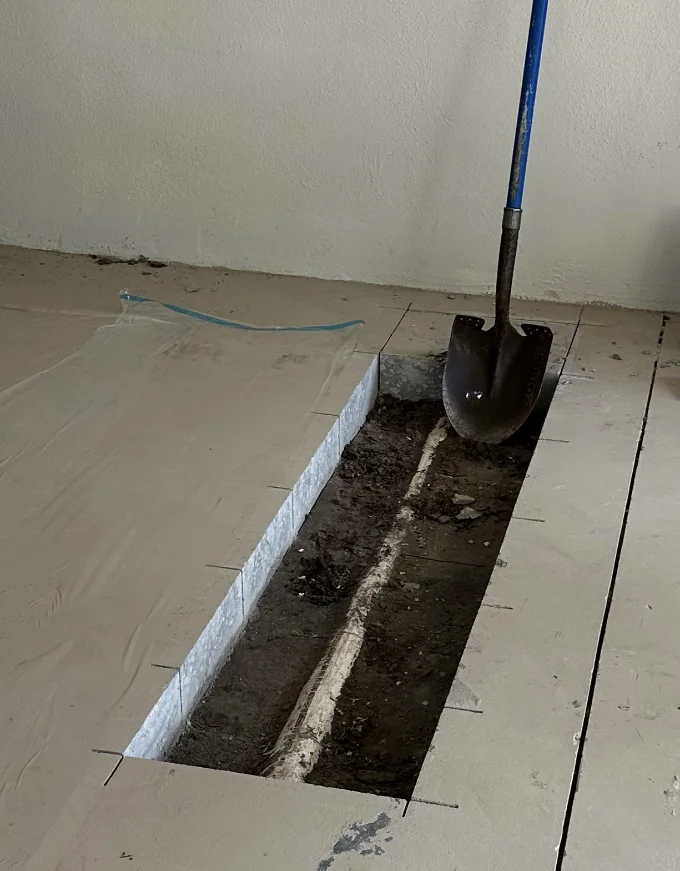 PRS technician performing repiping in Sarasota, FL